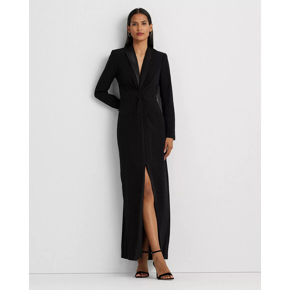 Lauren Ralph Lauren Dresses & Skirts - NEW Lauren Ralph Lauren Women's 14 Crepe Long-Sleeve Gown • Reg Price $345